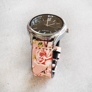 Rose Watches for Women with handmade leather strap, unique and beautiful