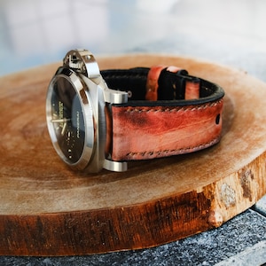 Panerai Strap Panerai Watch Band For Officine Panerai Luminor Marina Radiomir PAM 22mm 24mm 26mm Band Handmade Soft Leather Straps