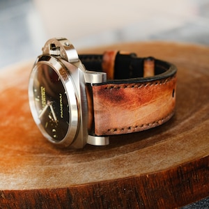 Panerai Strap Panerai Watch Band For Officine Panerai Luminor Marina Radiomir PAM 22mm 24mm 26mm Band Handmade Soft Leather Straps