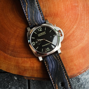 Panerai Leather Strap Panerai Watch Band For Officine Panerai Luminor Marina Radiomir PAM 22mm 24mm 26mm Band Handmade Leather Straps