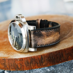 Panerai Strap Panerai Watch Band For Officine Panerai Luminor Marina Radiomir PAM 22mm 24mm 26mm Band Handmade Soft Leather Straps