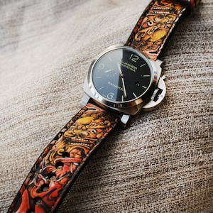 Panerai Strap Panerai Watch Band For Officine Panerai Luminor Marina Radiomir PAM 22mm 24mm 26mm Band Handmade Soft Leather Straps