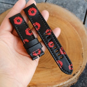 Panerai Bands Panerai Straps  For Officine Panerai Luminor Marina Radiomir PAM 22mm 24mm 26mm Band Handmade Leather Straps