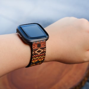 Fitbit Sense 2 Versa 4 Versa 3 Versa 2 Fitbit Versa Fitbit Versa Lite Band Totem Strap 23mm Band With Quick Release Spring Bar Handmade