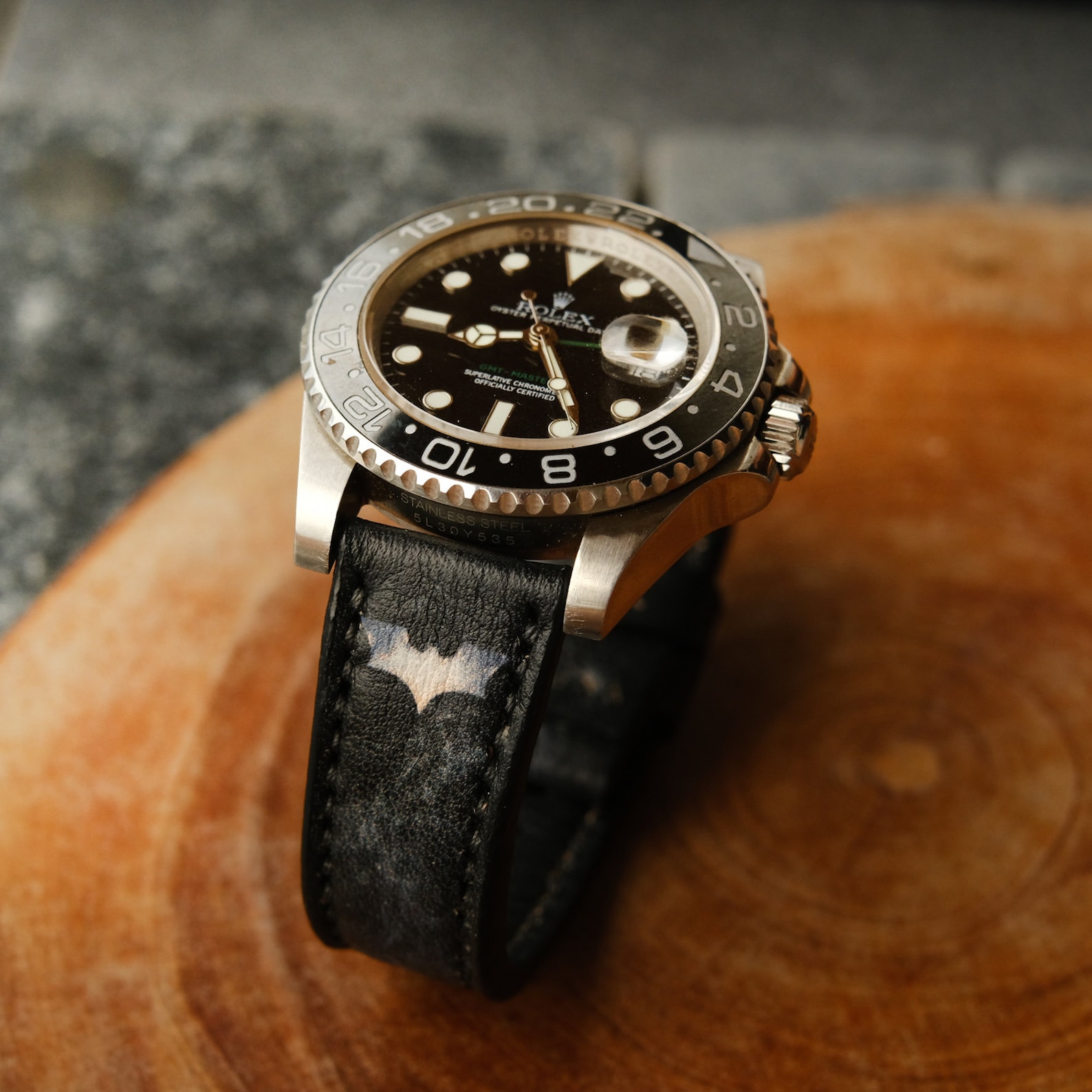 Rolex Batman Strap 21mm 20mm 19mm 18mm 22mm Handmade Leather Etsy