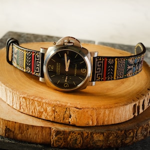 Panerai Leather Strap Custom Design Panerai Watch Band For Officine Panerai Luminor Marina Radiomir PAM 22mm 24mm 26mm Band