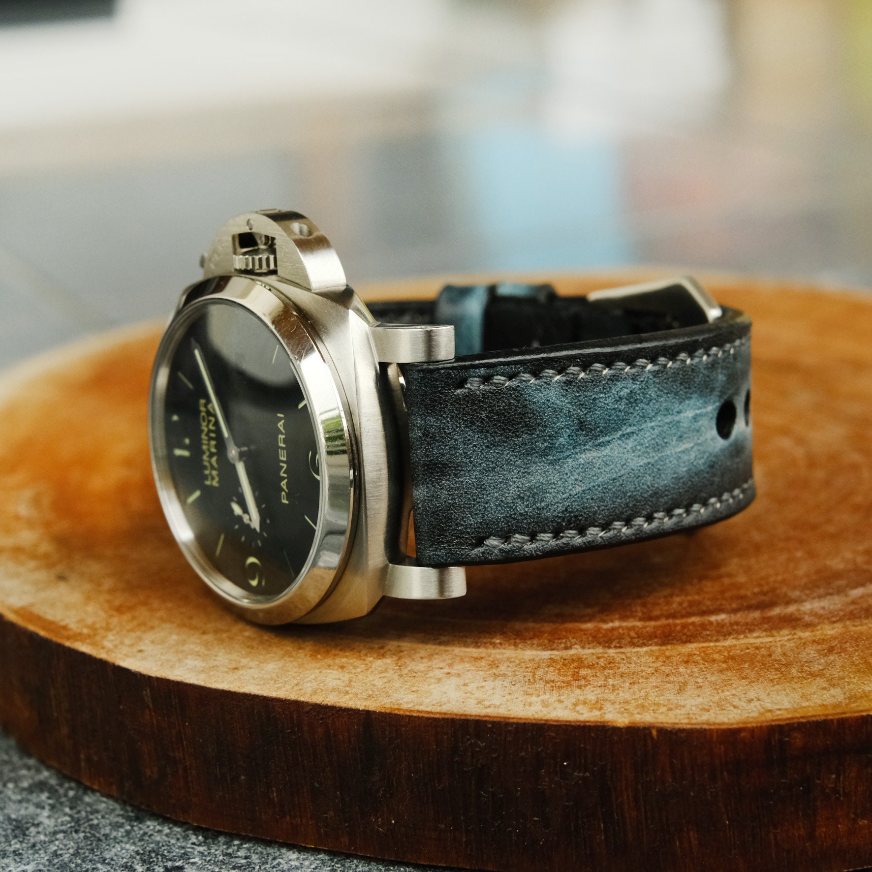 Authentic Officine Panerai 27mm x 22mm Assolutamente Brown