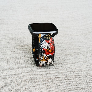 Fitbit Versa 2 Fitbit Versa 3 Versa Lite Fitbit Versa Band Eagle Strap 23mm Band With Quick Release Spring Bar Handmade
