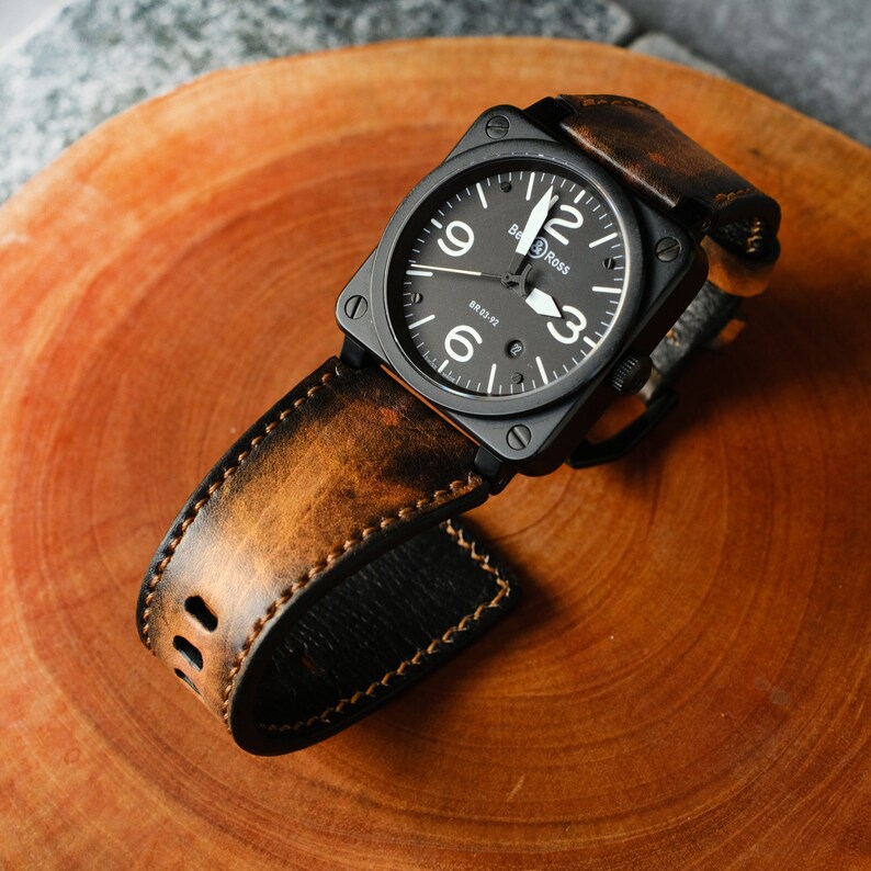 Bell and Ross Straps Handmade Leather Straps for BR 01 BR 03 Etsy UK