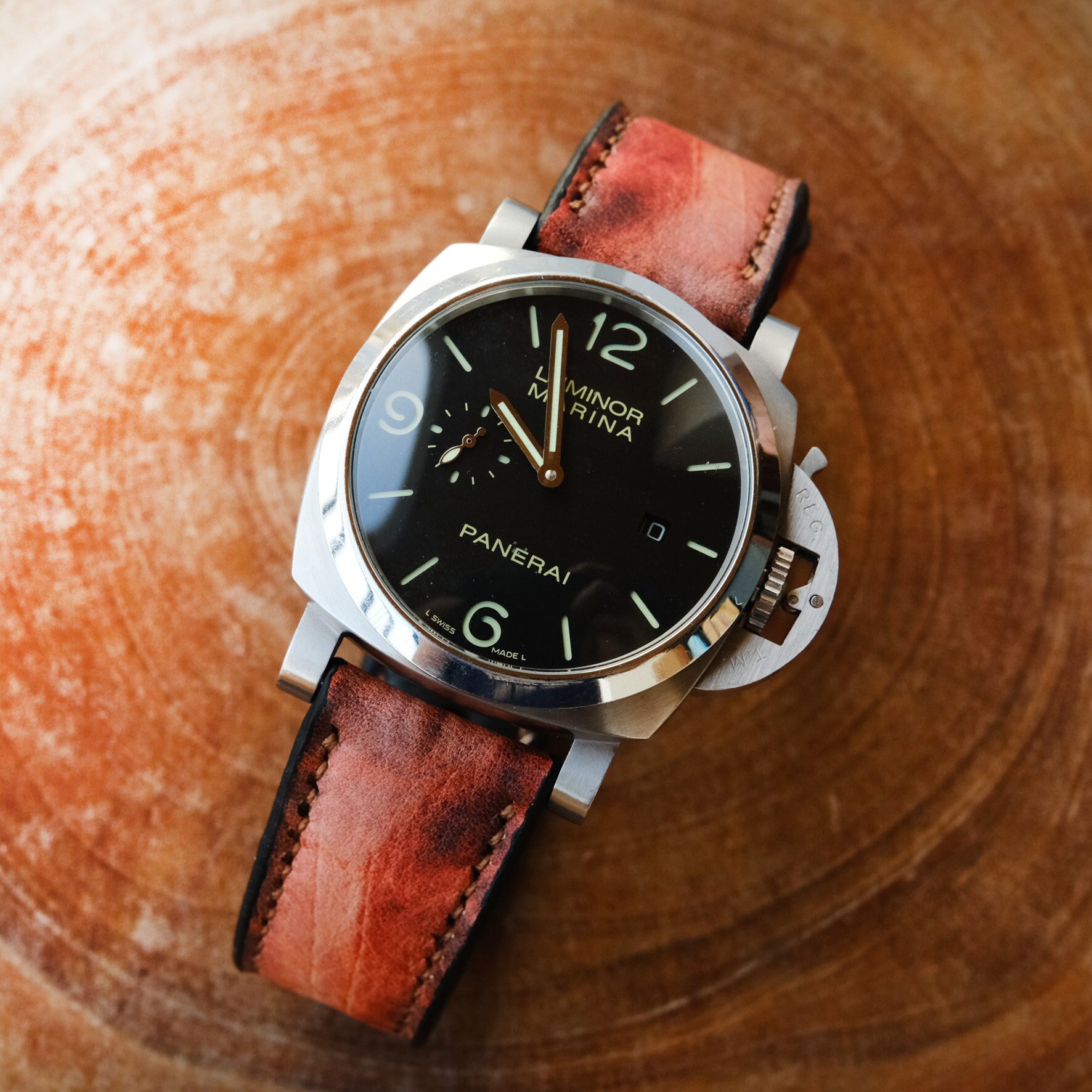 オフィチーネパネライ　純正レザーストラップ OFFICINE PANERAI オフィチーネパネライ 純正 替えベルト