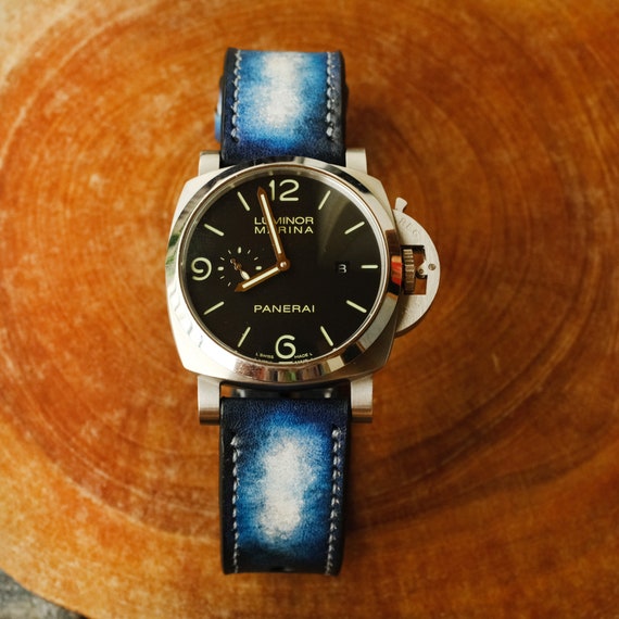 Cinturino In Vera Pelle Per Panerai Luminor Radiomir 18mm 20mm - Foto 13