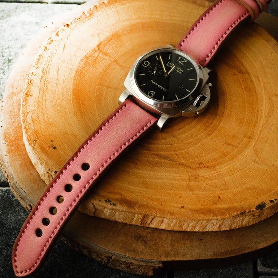 Panerai Pink Straps Panerai Bands for Officine Panerai Luminor