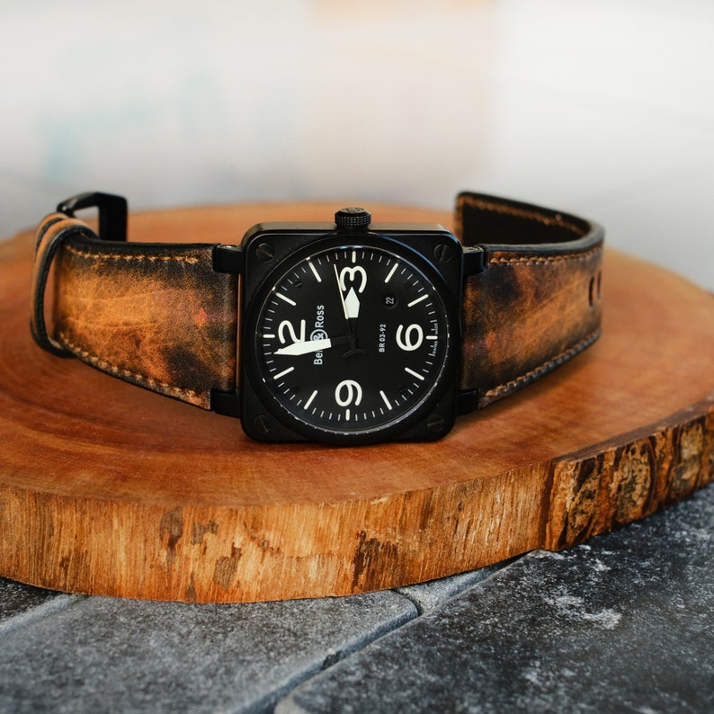 Bell and Ross Straps Handmade Leather Straps for BR 01 BR 03 Etsy UK