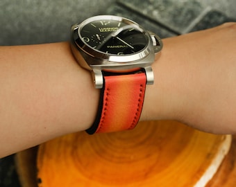 Handmade Leather Panerai Watch Strap, Soft Band for Luminor & Radiomir