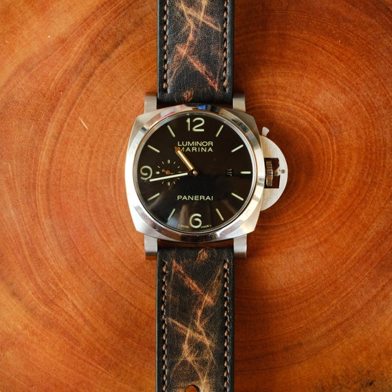 Handmade Leather Watch Band for Panerai Luminor, Radiomir – 22mm