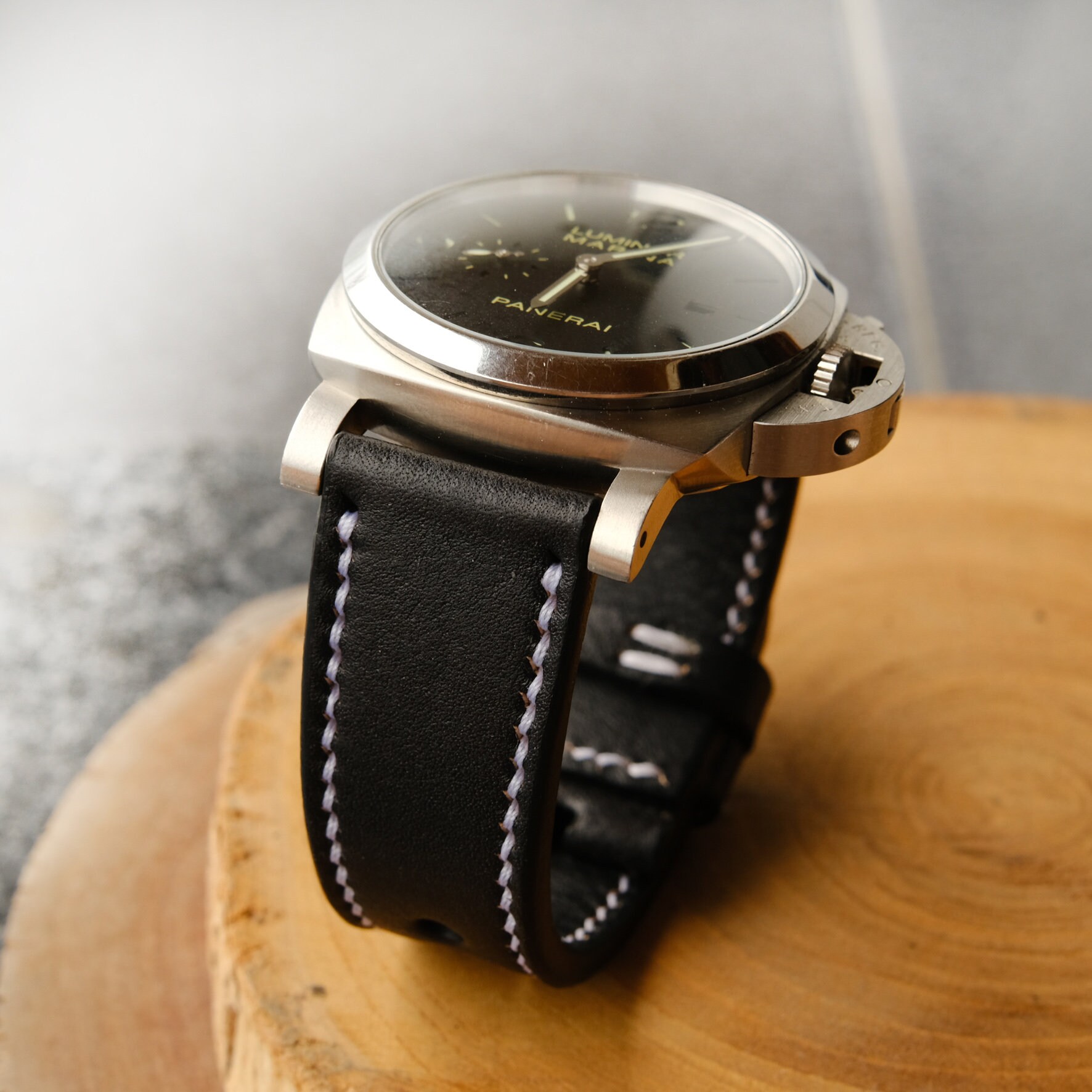 Cinturino Pelle Morbido Fatto A Mano Per Panerai – Beige Sabbia 26/26 E 125/80 Mm
