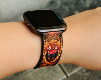 Cinturino Fitbit in pelle fatto a mano – Versa, Sense, Charge