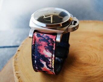 Handmade Leather Watch Band for Panerai Luminor, Radiomir – 22mm 24mm 26mm