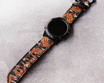 Garmin Quick Fit Leather Strap Handmade 26mm 22mm 20mm Fenix 7x Fenix 7 Fenix 7s Fenix 6x Fenix 6 Fenix 6S Fenix 5