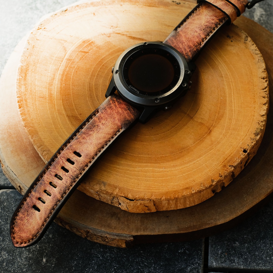 GARMIN Fenix 7 Pro ブラウンレザー Garmin Fēnix 7 Pro Sapphire Solar Edition Titanium / Brown Leather