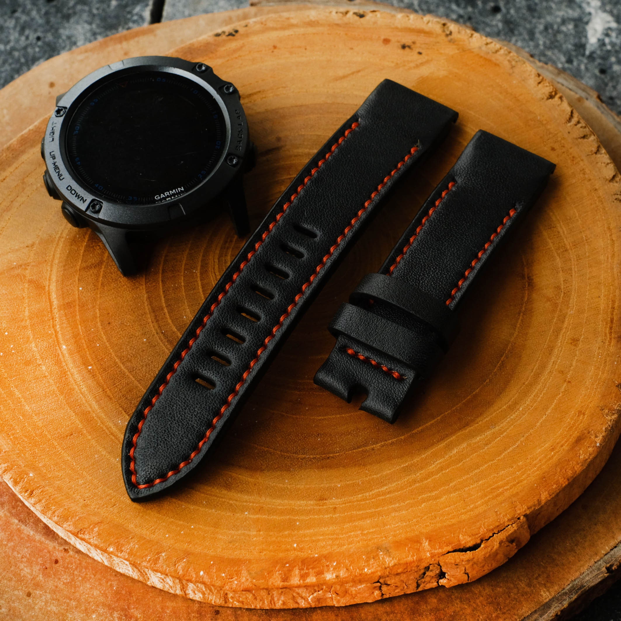 Buy 26mm Leather Strap For Garmin Fenix 6X Pro 5X/5X Plus Replacement