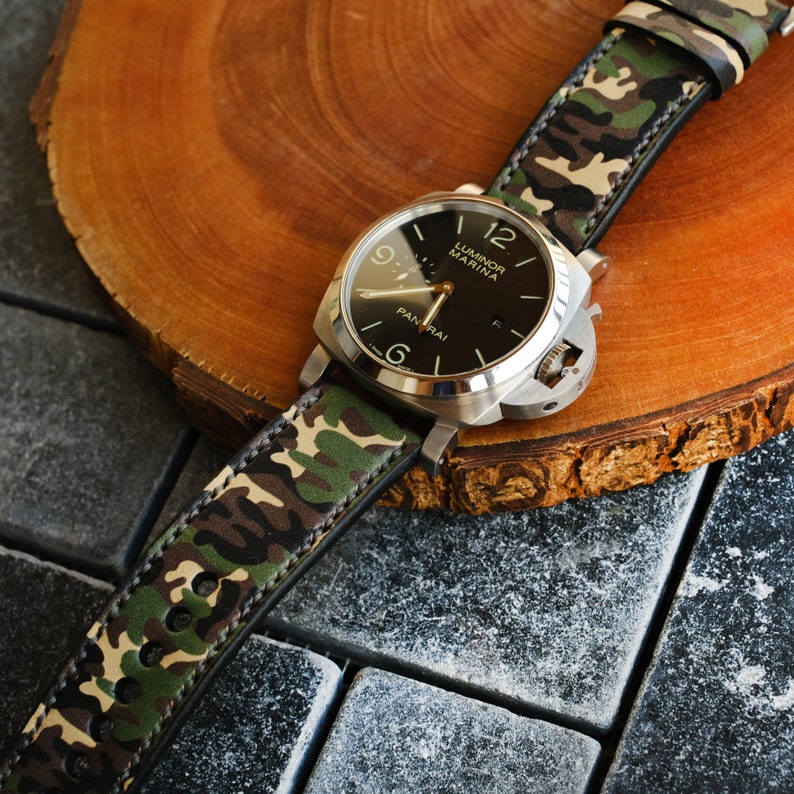 Panerai Camouflage Strap Panerai Watch Band for Officine Etsy