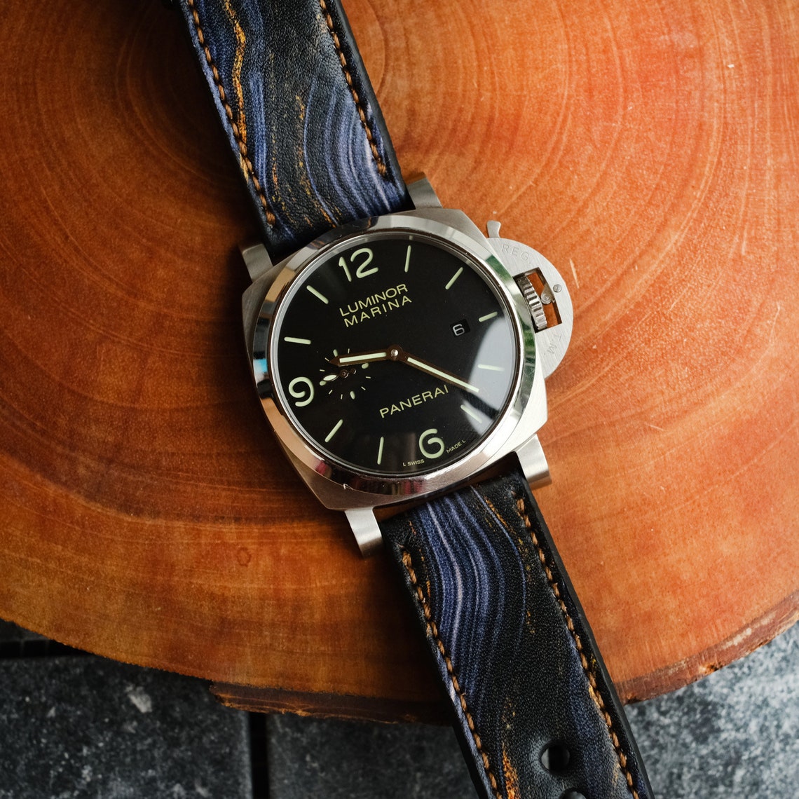 Panerai Leather Strap Panerai Watch Band for Officine Panerai Etsy Canada
