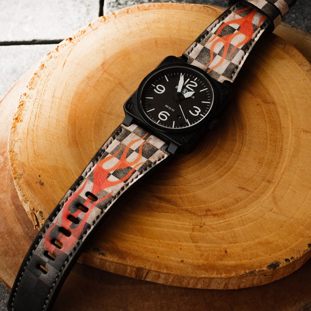 Bell and Ross Straps Handmade Leather Straps for BR 01 BR 03 Etsy