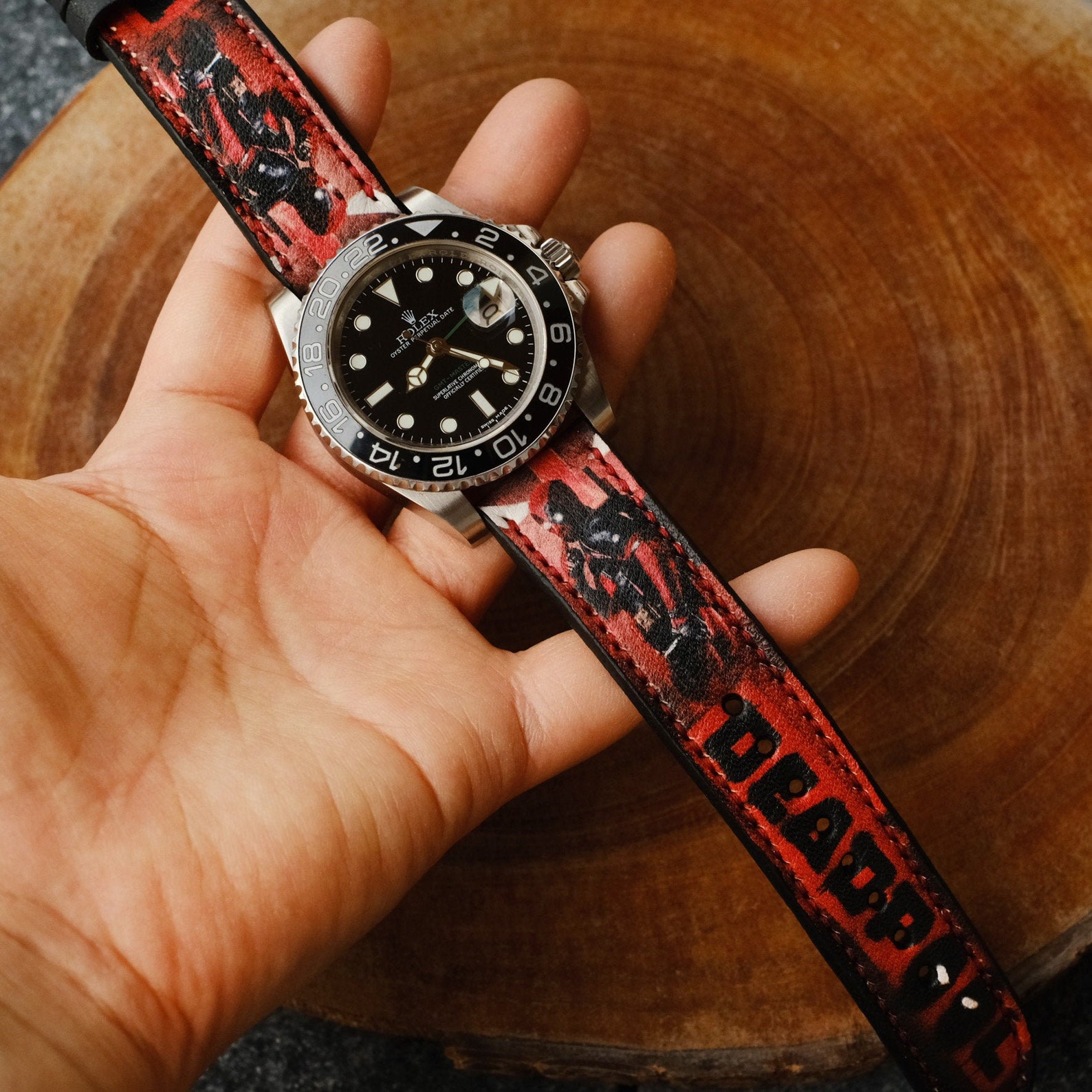 rolex leather strap price