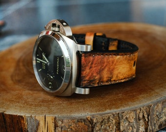 Handmade Leather Watch Band for Panerai Luminor, Radiomir – 22mm 24mm 26mm
