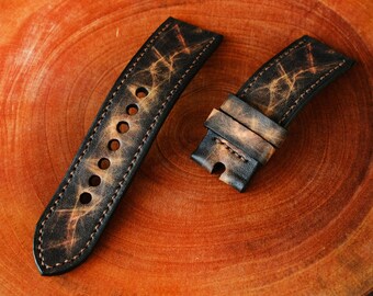 Handmade Leather Fitbit Band: Rustic Style, Quick Release