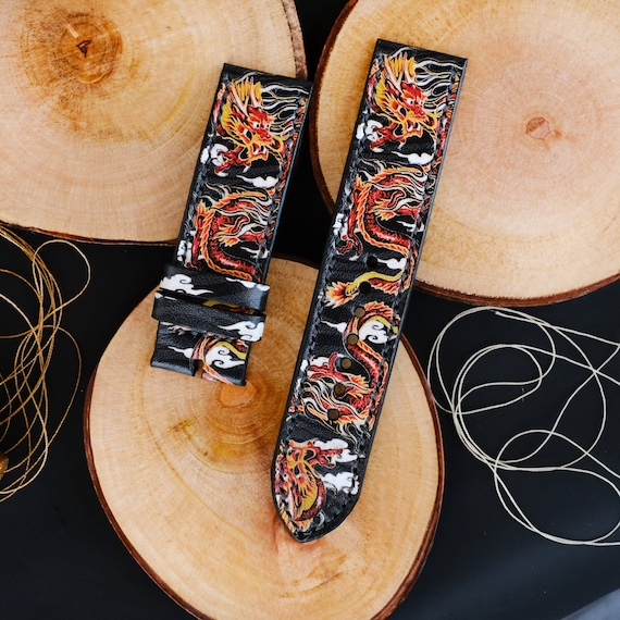 Apple Watch - ドラゴン Amazon.co.jp: アップルウォッチバンド メンズ 龍 ドラゴン柄