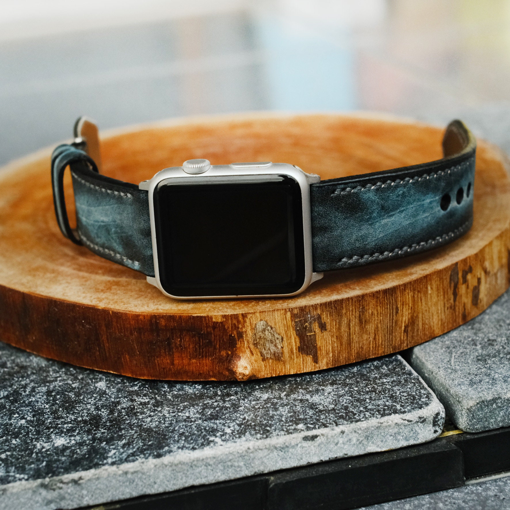 Apple Watch Band Vintage leather Series 6 40mm 44mm Series 5 Etsy