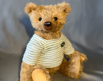 Collectible Teddy Bear 11.5'' Handmade Teddy Bear Fully jointed mohair Unique toy Only copy Gift idea Interior toy