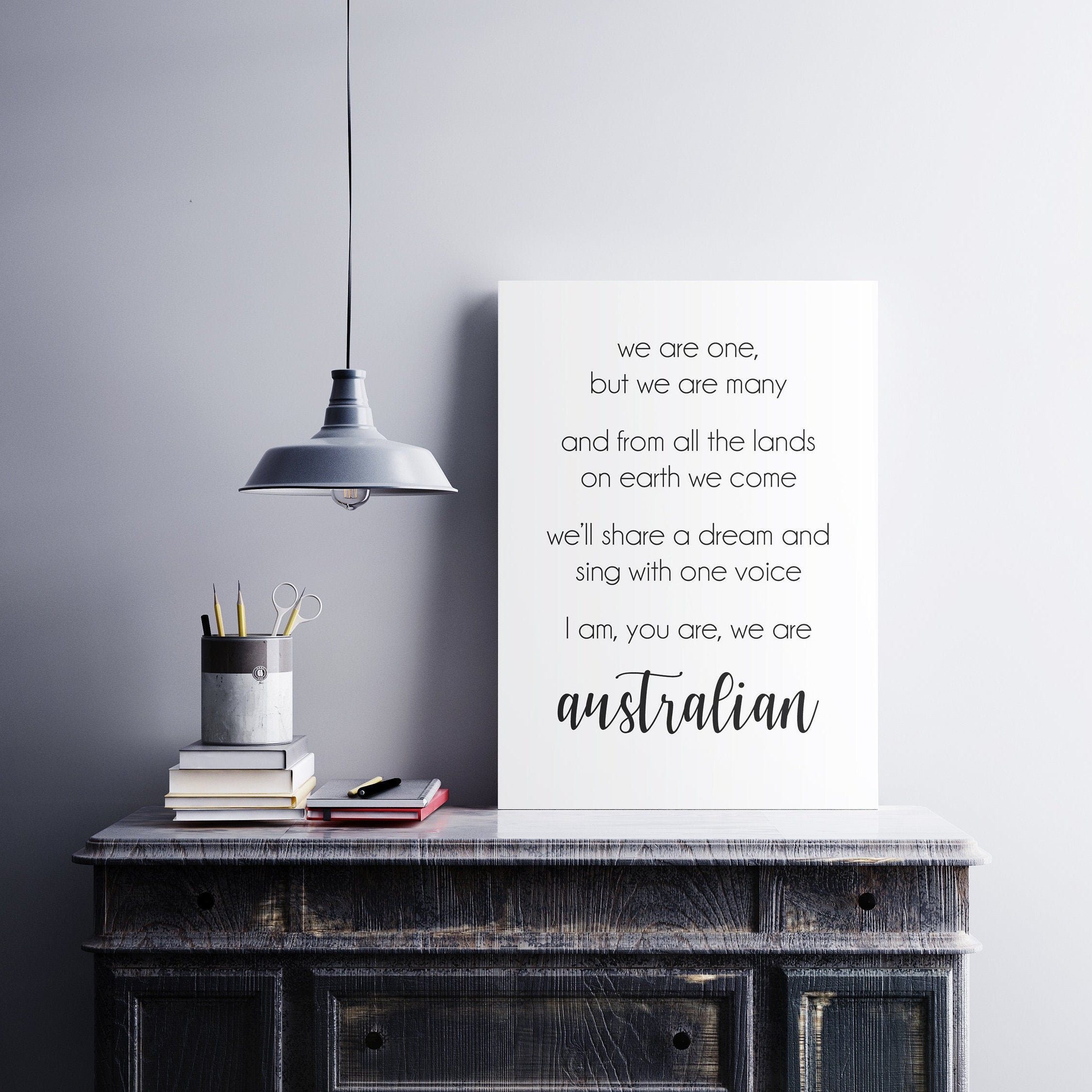 The Seekers lyrics We are Australian Australian Saying Wall Etsy