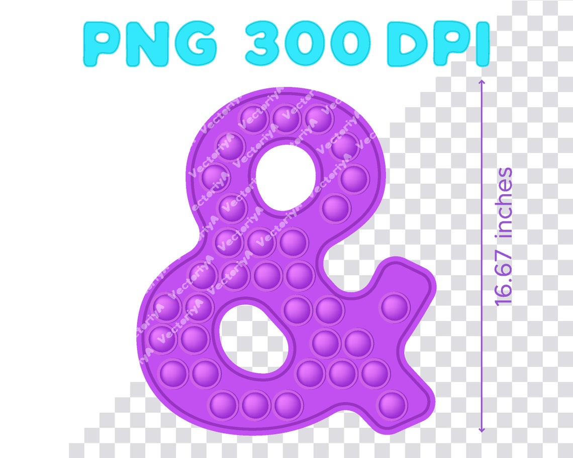 Purple Pop It Letters and Numbers Pop It Party Letter Pop It Etsy UK