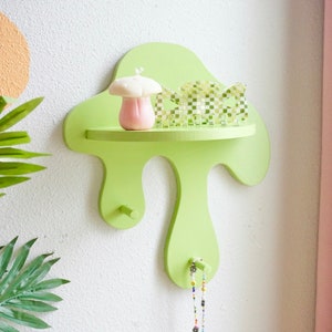 Drippy Wall Shelf Hook Squiggle, Funky Decor image 1