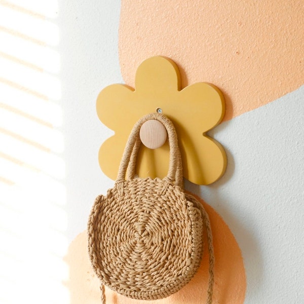 Flower Wall Hook Etsy