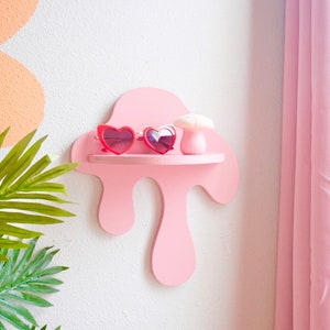 Drippy Wall Shelf Hook Squiggle, Funky Decor image 2