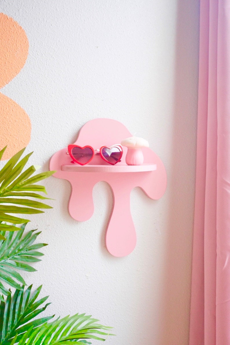 Drippy Wall Shelf Hook Squiggle, Funky Decor image 2