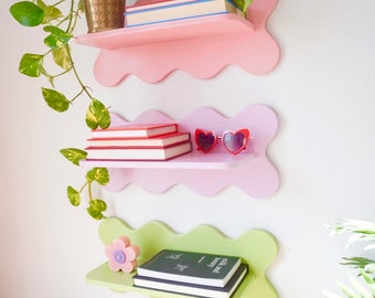 The Original Wavy Wall Shelf | Squiggle, Funky Decor