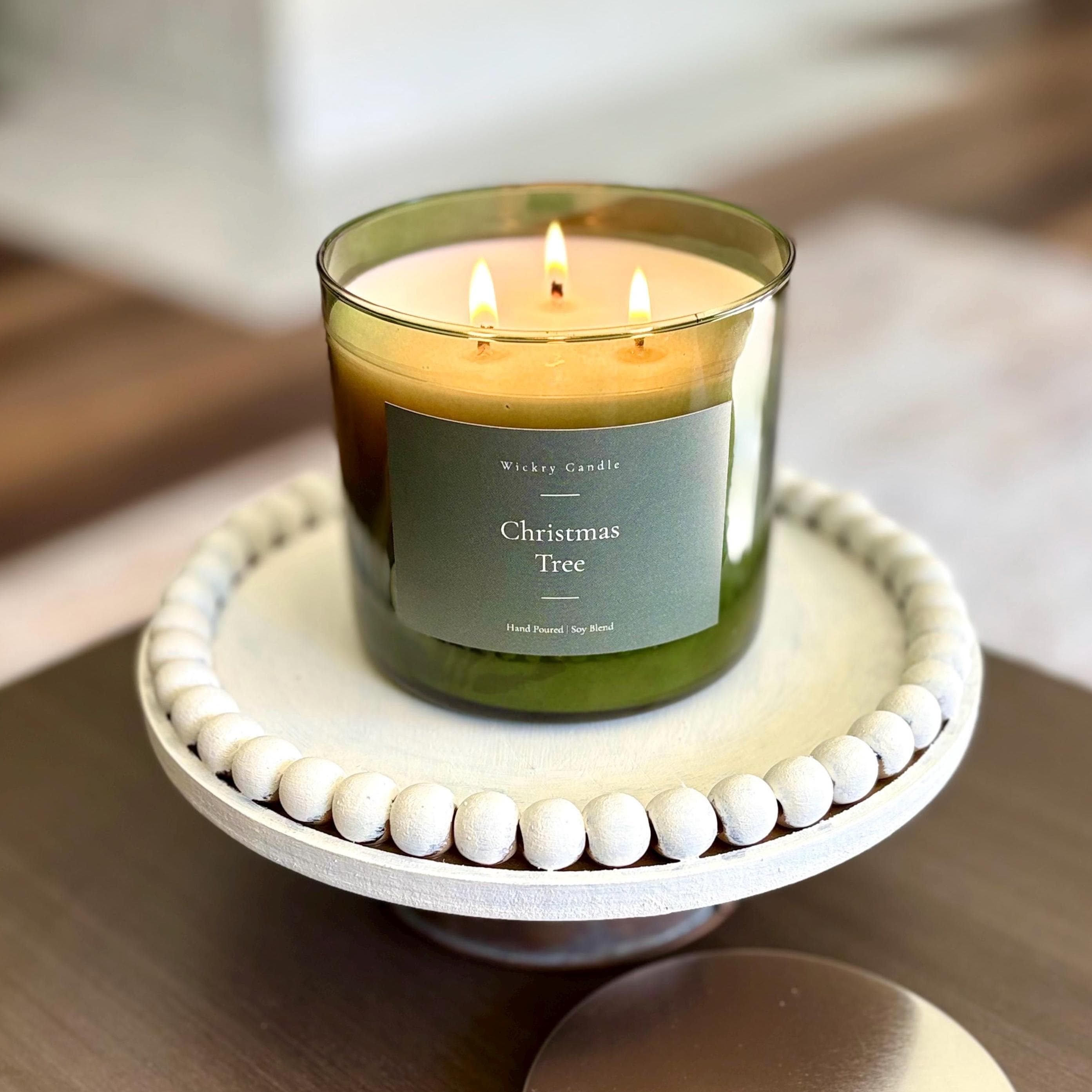 Christmas 3 Wick Candle | 16Oz Soy Blend Holiday Scented Candles Gift |Housewarming Decor Gifts