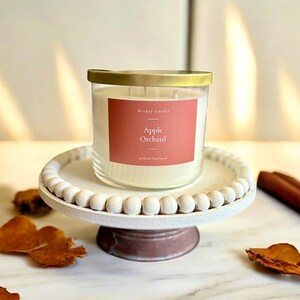 Christmas 3 Wick Candle | 16oz | Soy Blend | Holiday Scented Candles | Gift |Housewarming | Christmas Decor | Holiday Decor Gifts Clear