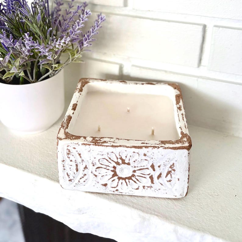 WickryCandleCo Clay Vessel Candle