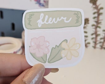 Flower "Fleur" Pack Diecut Sticker