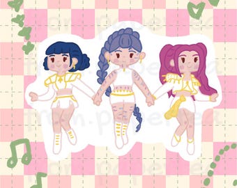KPDH Friends Diecut Sticker