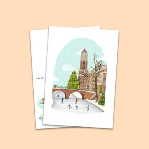 UTRECHT Weihnachtskarten Winter in Utrecht, einzeln oder im 2er-Set Bild 3