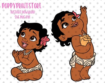 Download Baby moana svg | Etsy