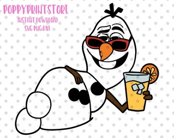 Download Olaf In Summer Editable Label Etsy