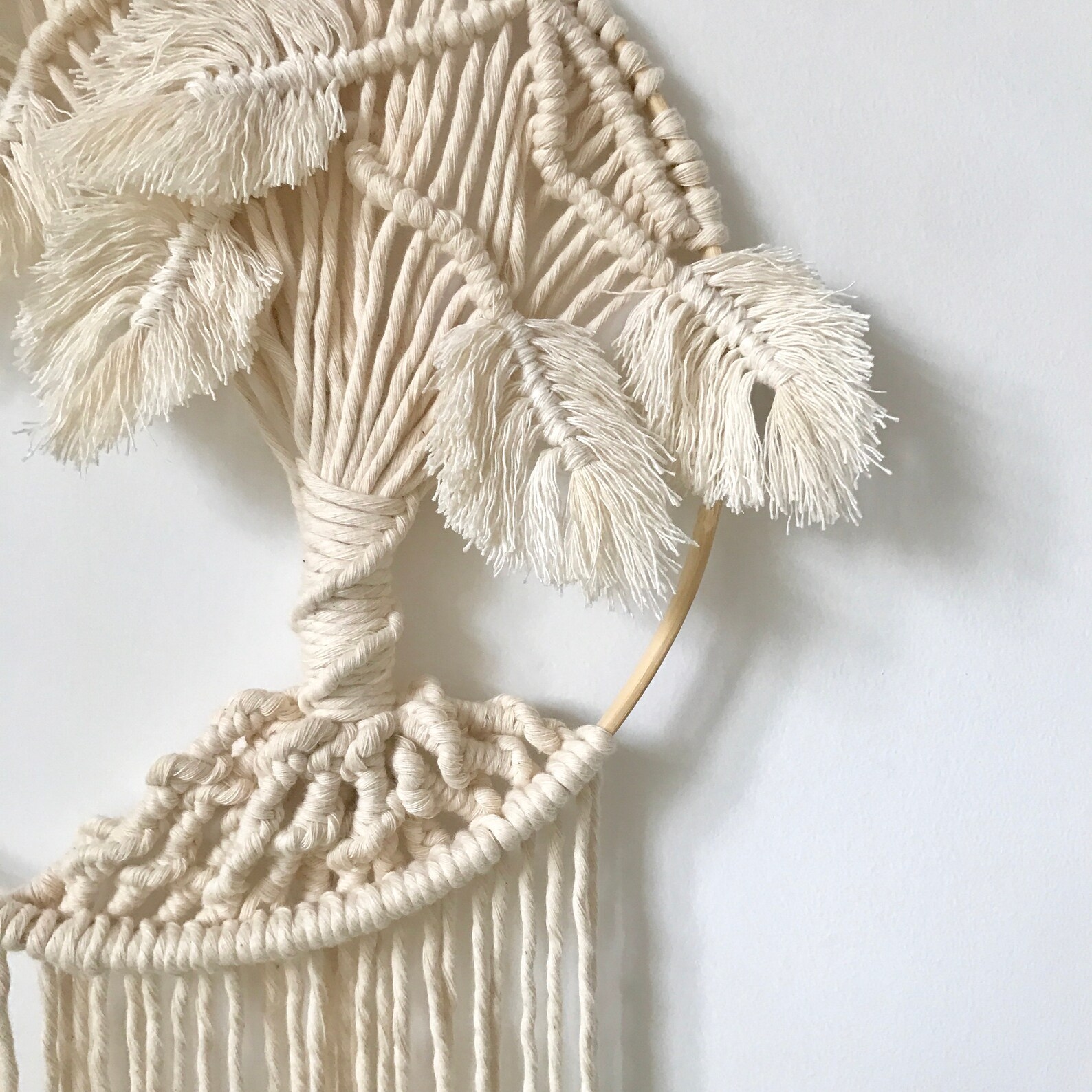 Round Macrame Wall Hanging Wall Hang Planter Boho Home Decor Etsy